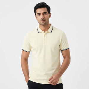 Camiseta Polo Personalizada con Logotipo OEM para Hombre, Color Sólido, Casual, Manga Corta, Ropa de Trabajo Personalizada, Camiseta Polo Bordada - Product Image 1
