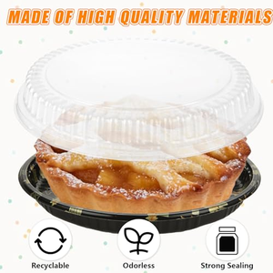 Plateau rond jetable en PS pour sushis, diamètre 290 mm, imprimé, avec couvercle transparent, qualité alimentaire, pour plats à emporter, conteneur pour sashimi, sans BPA - Product Image 4