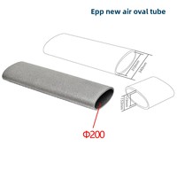 Raccords d'isolation ovales en EPP ignifuges pour conduits d'air frais, silencieux, pour usage domestique, directement de l'usine
