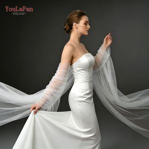 YouLaPan VG136-I Manches de châle de mariée romantiques longues en maille monocouche pour les soirées <span class=keywords><strong>et</strong></span> événements féminins - Product Image 5