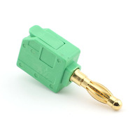 Connecteurs banane empilables à insertion directe 24A plaqués or, pas de 4 mm, multicolores, pour câble de haut-parleur, connexion rapide Kuishen