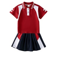 Ventes en gros d'usine de costumes de sport rouges pour uniformes d'école primaire