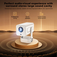 Projecteur intelligent C360 avec haut-parleur stéréo HIFI, support réglable, Android 14 et Wi-Fi 6 pour home cinéma 4K UHD