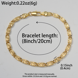 bulk wholesale bracelet de mode lustrous fine embossed oval ornament sleek polished charming soft noble women fashion <b>bangle</b> - Product Image 6