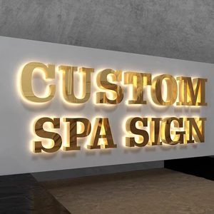 Enseigne publicitaire lumineuse 3D en acrylique avec logo personnalisé pour intérieur et extérieur, lettres LED 3D rétroé<span class=keywords><strong>clair</strong></span>ées pour entreprises - Product Image 2