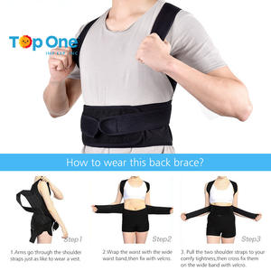 Corrector de Postura de Neopreno Top One, Totalmente Ajustable, Cinturón de Soporte para Clavícula, Protección Transpirable para Hombres y Mujeres, Deportes - Product Image 2