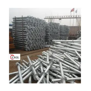 Seamless Customized Spiral Ground Anchor Helical Screw Pile Ground Screw Driver Screw Pile