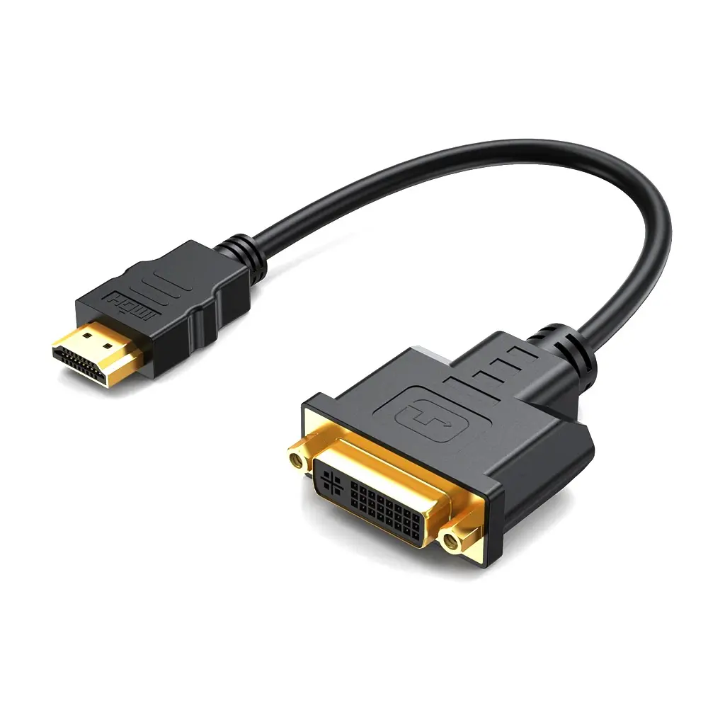1080P Gold-plated Plug HDMI to DVI Adapter male HDTV to DVI 24+5 Pin female cable