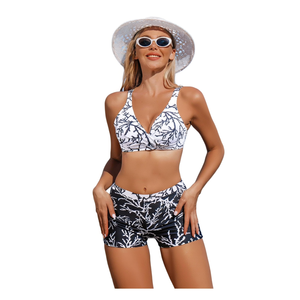 Traje de baño de una pieza HDJ de talla grande, control de abdomen, ropa de playa conservadora, monokini sexy, BZ77088 - Product Image 2