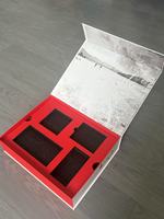 Coffrets cadeaux à fermeture magnétique imprimés personnalisés Doublure en mousse à double bulle avec revêtement UV gaufrage pour un affichage sécurisé du produit