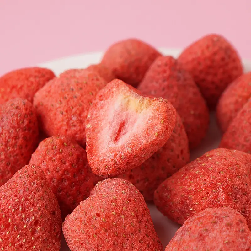 Groothandel Fd Droog Gedroogde Zoete Aardbei Gevriesdroogd 100% Natuurlijk Fruit Gedroogde Vruchten Aardbei Gezonde Snack