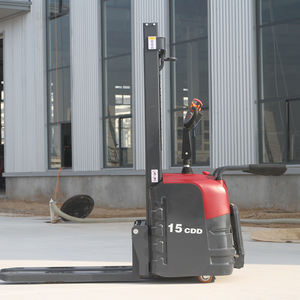 Apilador Semieléctrico Directo de Fábrica, Capacidad de 1.5 Toneladas y 2 Toneladas, Apilador de Palés <span class=keywords><strong>Manual</strong></span> con Potencia <span class=keywords><strong>Manual</strong></span> para la Venta - Product Image 1