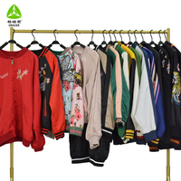 Penjualan laris jaket bekas kualitas tinggi Atasan Musim Dingin campur Korea Inggris kondisi bersih kelas kerah tinggi katun jumlah besar