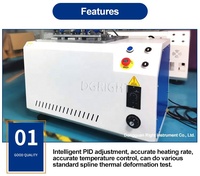 Medidor de Temperatura de Distorsión por Calentamiento Vicat de PVC, Tipo Botón Eléctrico, Aparato Vicat Automático