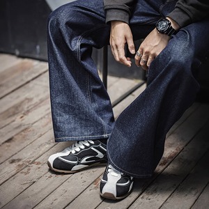 Chaussures de course noires et blanches pour hommes, nouveau style 2026, baskets décontractées respirantes à semelle plate, chaussures d'entraînement rétro à semelle fine - Product Image 4