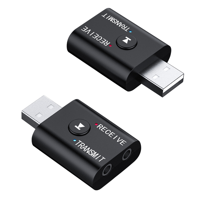 2 in 1 USB Wireless BT Adapter 5.0 Transmitter BT for Computer TV Laptop Speaker Headset Adapter BT Receiver