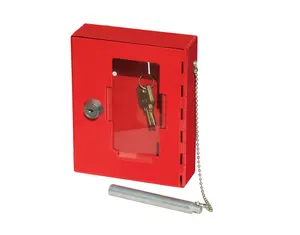 High Quality wall mounted metal red emergency key safe box