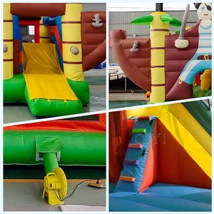 Structure gonflable commerciale combinée : château de saut pirate avec toboggan - Product Image 3