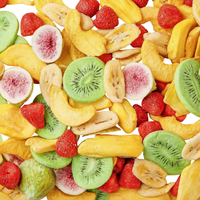 Chips de fruits secs pour boîte à lunch d'enfants, garniture pour yaourt, céréales de petit-déjeuner, collation de boulangerie, chips de fruits mélangés en gros