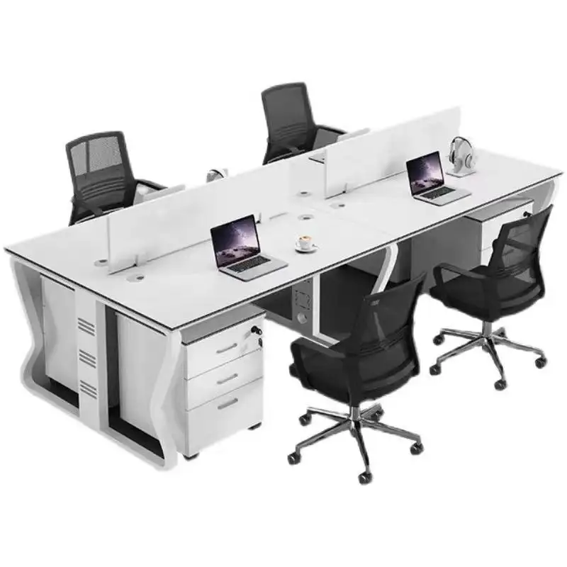 Современный офисный стол для сидений, простой офисный стол, мебель, рабочая станция, офисный стол для руководителей с мобильным хранением