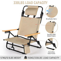 Bestex chaise de soleil en bois inclinable réglable en aluminium de haute qualité chaise de plage pliante en métal chaise de jardin extérieure à bascule