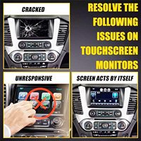 DJ080PA-01A, DJ080EA-01L, DJ080EA-01K, DJ080EA-01G, DJ080PA-01A 8 inci layar sentuh Digitizer pengganti cocok dengan Chevy GMC Mylink