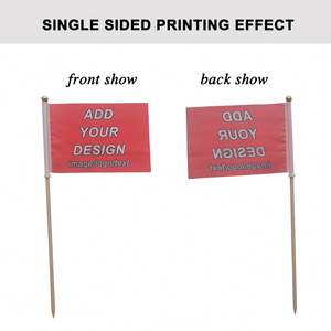 Bandera de Jardín Colgante Personalizada Ecológica de Poliéster con Impresión a Doble Cara, Señales de Jardín con Estaca y Bolsa - Product Image 4