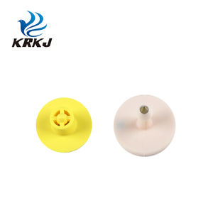 ป้าย ID ติดป้ายกำกับอิเล็กทรอนิกส์สำหรับแกะวัวแพะหมูทำจากพลาสติก RFID แบบกลม KD530ความถี่134.2กิโลเฮิรตซ์ - Product Image 6