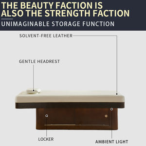 Table de massage thaïlandaise prix d'usine meilleur lit de massage en bois robuste avec rangement DMC11 - Product Image 4