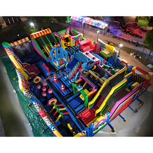 HuatongLarge divertissement gonflable trampoline saut d'amusement voiture de course parc à thème grand parc gonflable de toboggan de rebond à <span class=keywords><strong>vendre</strong></span> - Product Image 3