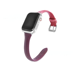 Bracelet de montre en cuir véritable fin pour <span class=keywords><strong>Apple</strong></span> <span class=keywords><strong>Watch</strong></span>, bracelet de remplacement pour iWatch Series 10/9/8/7/6/<span class=keywords><strong>SE</strong></span>/Ultra, plusieurs couleurs disponibles - Product Image 6