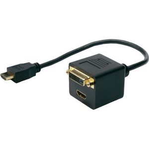 อะแดปเตอร์สายเคเบิลแยกสัญญาณ HDMI เป็น DVI-D สำหรับการเชื่อมต่อจอภาพและทีวี - Product Image 1