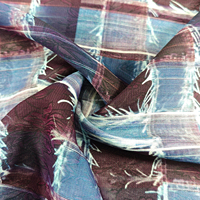 Nouveaux modèles 80% Viscose 20% Nylon Jacquard tissu durable vérifié imprimé pour la fonction de mèche de chemise pour les garçons utilisation de la couverture