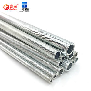 <strong>Screw</strong> Manufacturer M6-M20 Carbon Steel <strong>Galvanizing</strong> Lamp Fittings Lamp Pipe Nipple Full Outer Threaded Tube Hollow Rod - Product Image 1