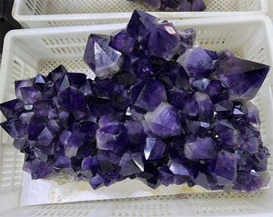 Bán buôn tự nhiên trắng rõ ràng tinh thể thạch anh cụm lớn nguyên Đá Smoky Citrine cụm pha lê chữa bệnh đá cho trang trí - Product Image 4