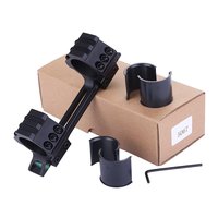 Support de lunette monobloc 25,4 mm/30 mm avec serre-tube de niveau et base de montage à queue d'aronde étroite 11 mm