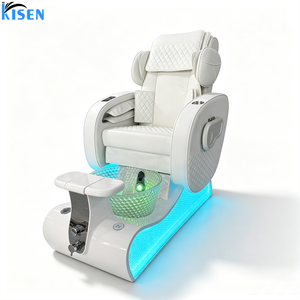 เก้าอี้นวดทำเล็บมือ-เล็บเท้าไฟฟ้า KISEN รุ่น Professional Modern Luxury Reclining สำหรับร้านเสริมสวย พร้อมฟังก์ชั่นสปาเท้าแบบ Human Touch - Product Image 2
