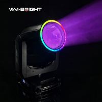Lampu Panggung Moving Head High Value 295W Star Ring Dual Prism Pattern Beam Putih + 13 Warna untuk Pernikahan, Klub, DJ, Disko, Acara