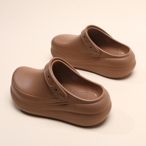 Pantuflas de Plataforma con Punta Cerrada para Mujer, Suela Gruesa de EVA, Transpirables, Antideslizantes, para Exteriores, Playa, Camping - Product Image 2