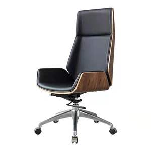Sedia da Ufficio Boss in Pelle PU con Struttura in Metallo, Seduta Confortevole, Finitura Premium <span class=keywords><strong>per</strong></span> Sale Riunioni e Uffici - Product Image 1