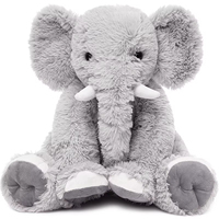 Peluche éléphant super douce en jaune rose gris bleu violet blanc cadeau d'anniversaire animal en peluche