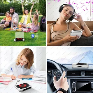 Reproductor de <span class=keywords><strong>CD</strong></span> Portátil, Reproductor de Música, Reproductor de <span class=keywords><strong>CD</strong></span> de Escritorio con LED Antipolvo, 6 Modos, Repetición A-B, Temporizador, Control Remoto - Product Image 5