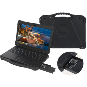ODM/OEM прочный 15,6 "портативный промышленный готовый прочный ноутбук процессор 5G отпечатков пальцев с двумя батареями ковер компьютер - Product Image 4