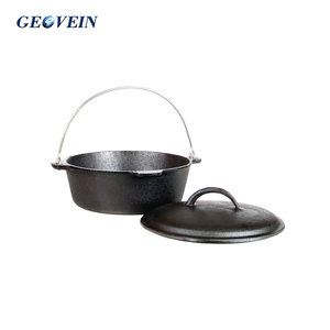 <span class=keywords><strong>Cocotte</strong></span> <span class=keywords><strong>en</strong></span> <span class=keywords><strong>fonte</strong></span> pré-assaisonnée Geovein pour la cuisine <span class=keywords><strong>en</strong></span> plein air - Product Image 5