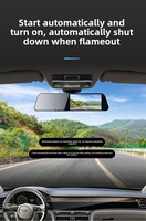 Caméra de recul pour voiture avec vision nocturne IPS, écran 4,7 pouces, 1080P, 2 canaux