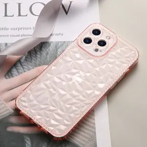 Street Fashion Diamond Phone TPU Case Mobile Back Cover for iPhone 13 13 pro 13 pro max Clear Phone Case