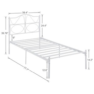 Modern Design <strong>Smart</strong> <strong>Furniture</strong> Folding Metal Bed Frame Easy Assembled Space Saving for Bedroom Hotel Villa with Storage Features - Product Image 5
