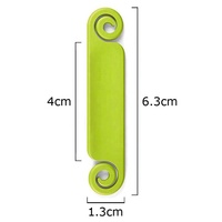 Étiquettes et porte-noms en TPU colorés et personnalisables, longueur 6,3 cm, 10 pièces/sac pour accessoires de câblage