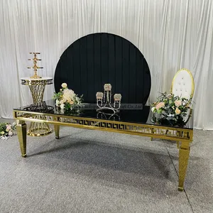 CZ220513-5 высокого качества свадебные столы Золото Нержавеющая сталь стол и украшения стола
