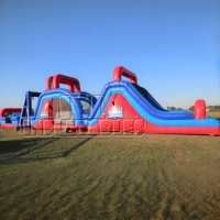 Parcours d'obstacles gonflable géant en PVC certifié CE pour adultes et enfants, course de vitesse extrême, idéal pour la location d'événements
